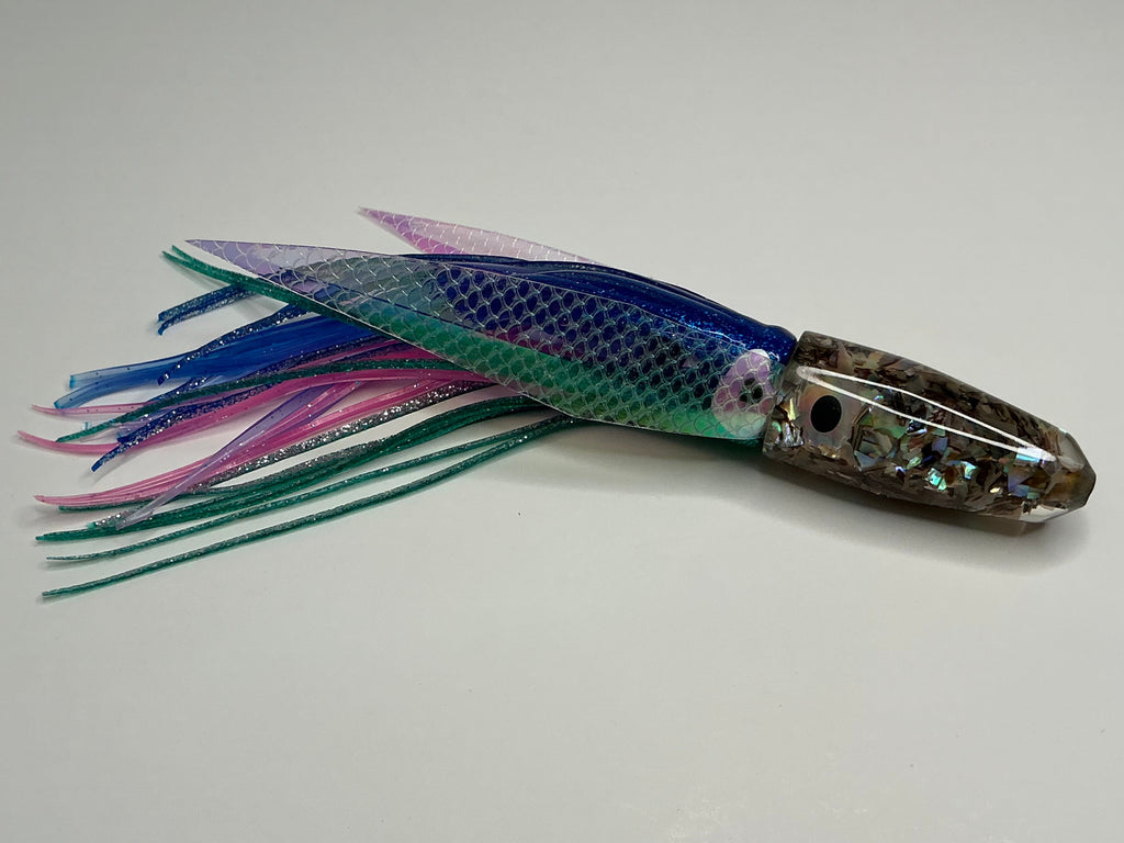 5”+ Paua Shell Flake Bullets (Hologram & Red Eyes)