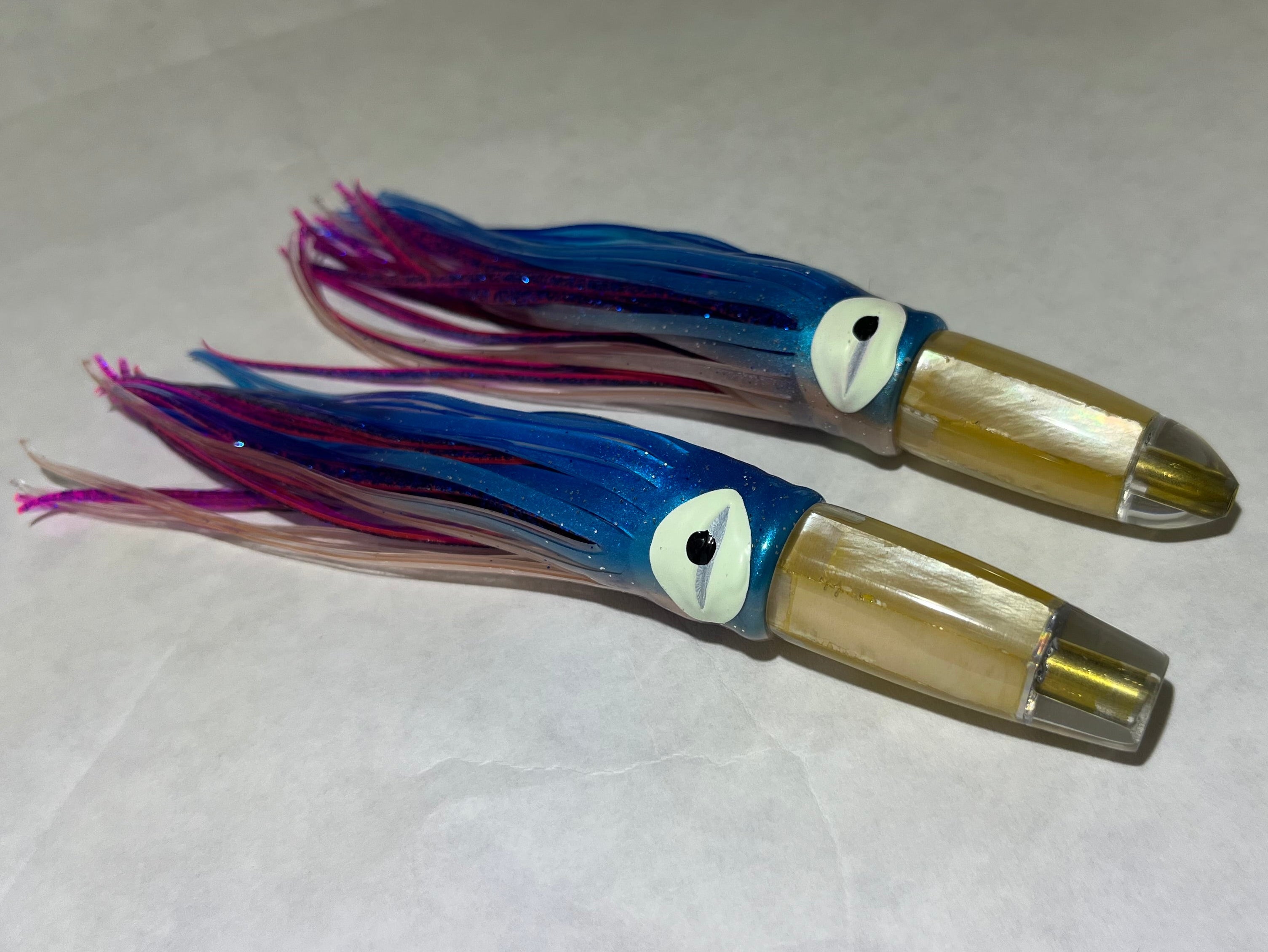 2 Pack- 5” bullet and invert gold thin lam mop skirted