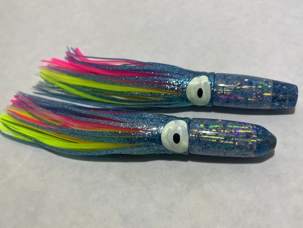 5” bullet and invert ice blue skirted